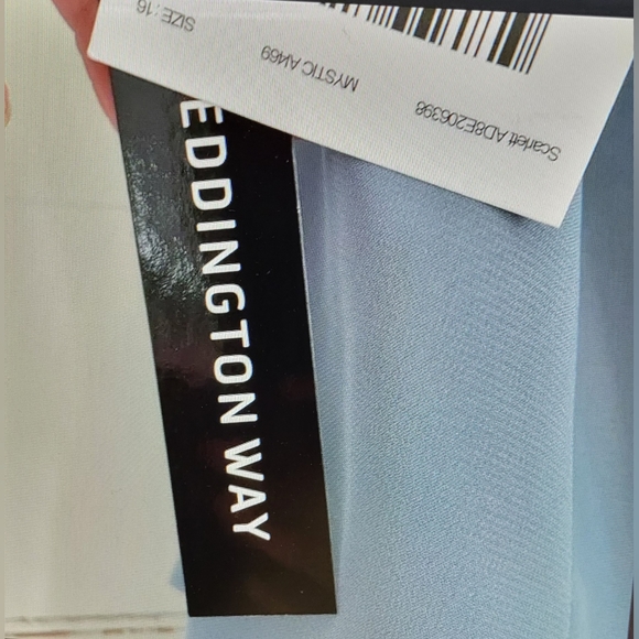 Weddington Way Mystic Blue Formal gown size 16 - Picture 7 of 8